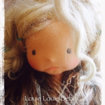 Needle Felted and Sculptured Waldorf doll by Louie Louie Bebe