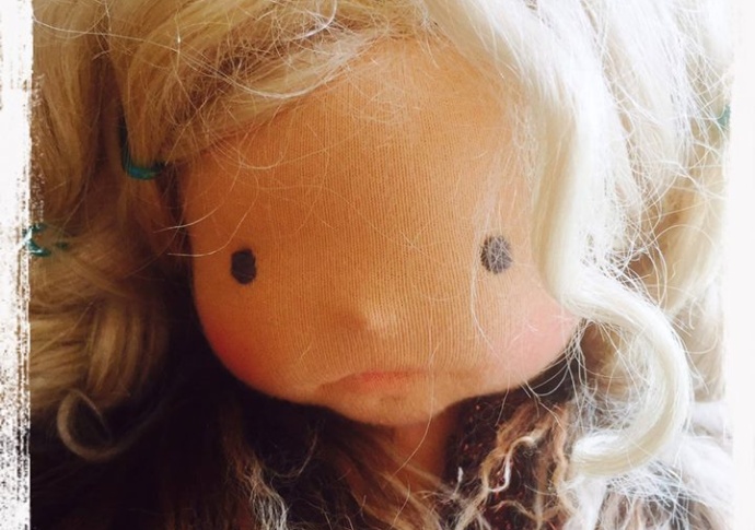 Needle Felted and Sculptured Waldorf doll by Louie Louie Bebe