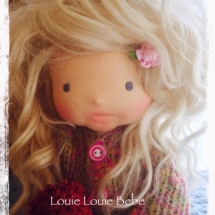 Needle Felted, Sculptured Waldorf doll by Louie Louie Bebe