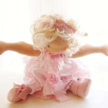 A Pink Ballerina doll by Louie Louie Bebe