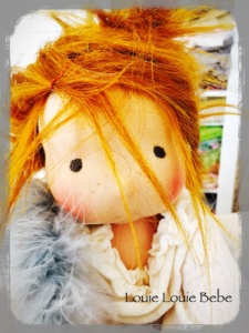 Miss Rusty, a Waldorf inspired, 13" Louie Bebe doll will be in my shop in 15 minutes