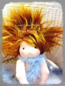 Miss Rusty, a Waldorf inspired Louie Bebe doll